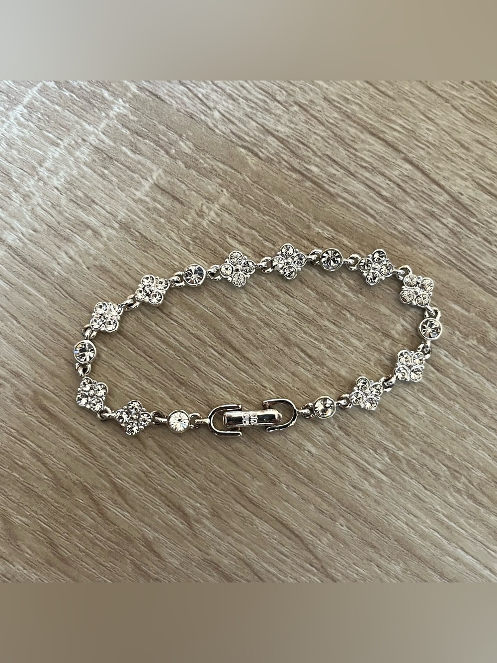 Givenchy Elegant Cubic Zirconia Tennis Bracelet in Silver Tone